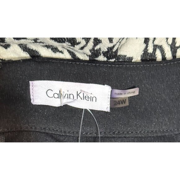 Calvin Klein Zebra Print Dress With Cap Sleeves & High Waist Design - Picture 6 of 13